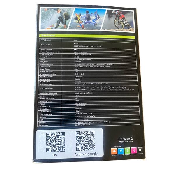 Action Pro 4K Ultra HD Sports Camera - Picture 4 of 7